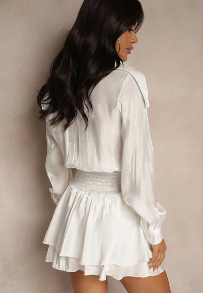 Rochie mini Dara, Alb - imagine 4