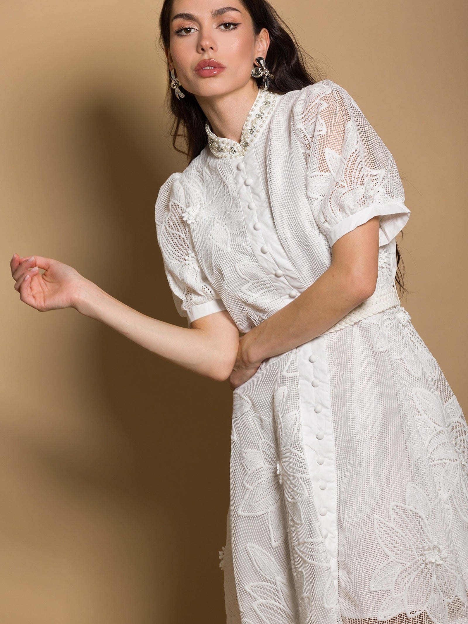 rochie mini tiana alb2
