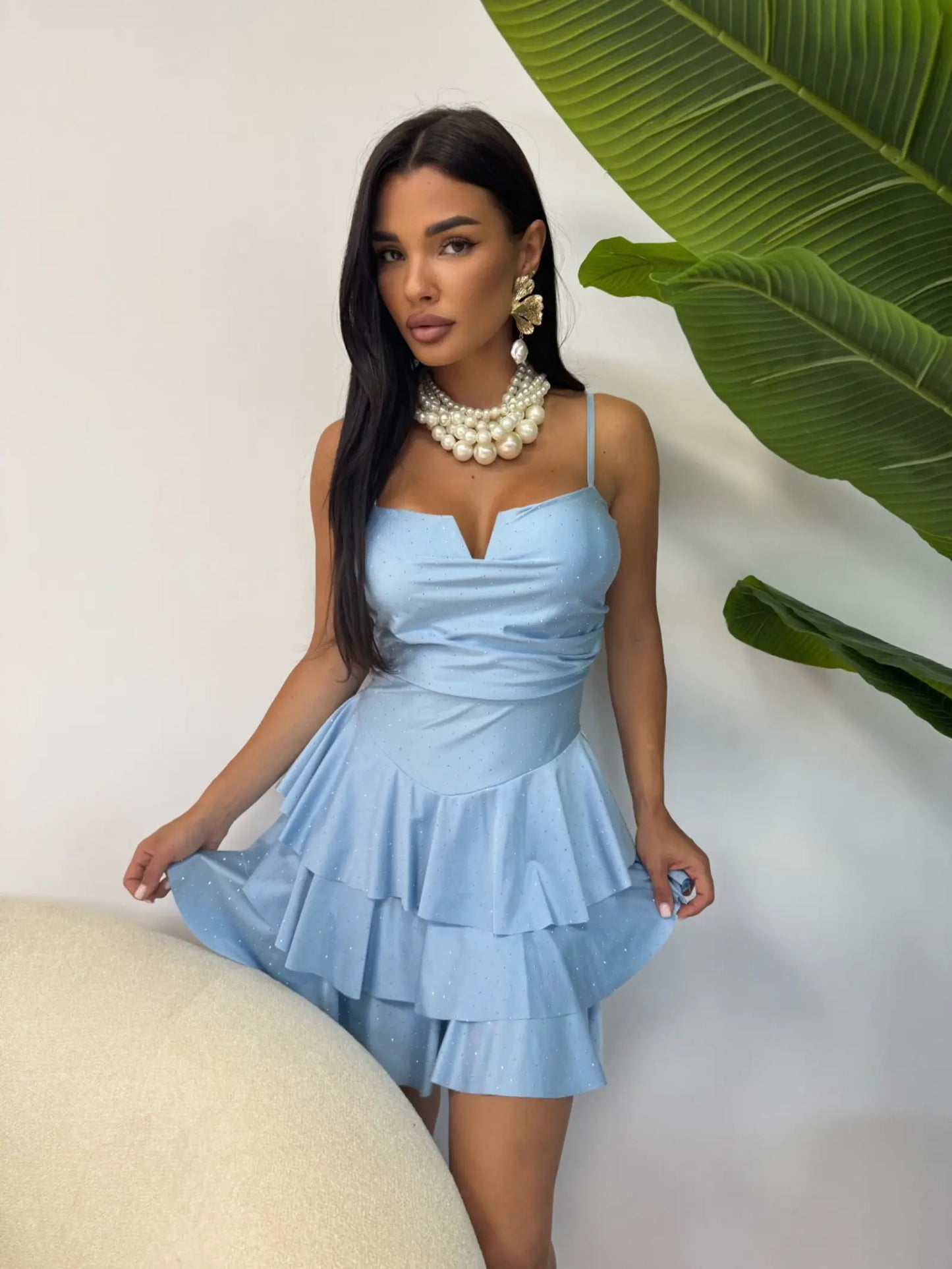 rochie mini aria albastru deschis2