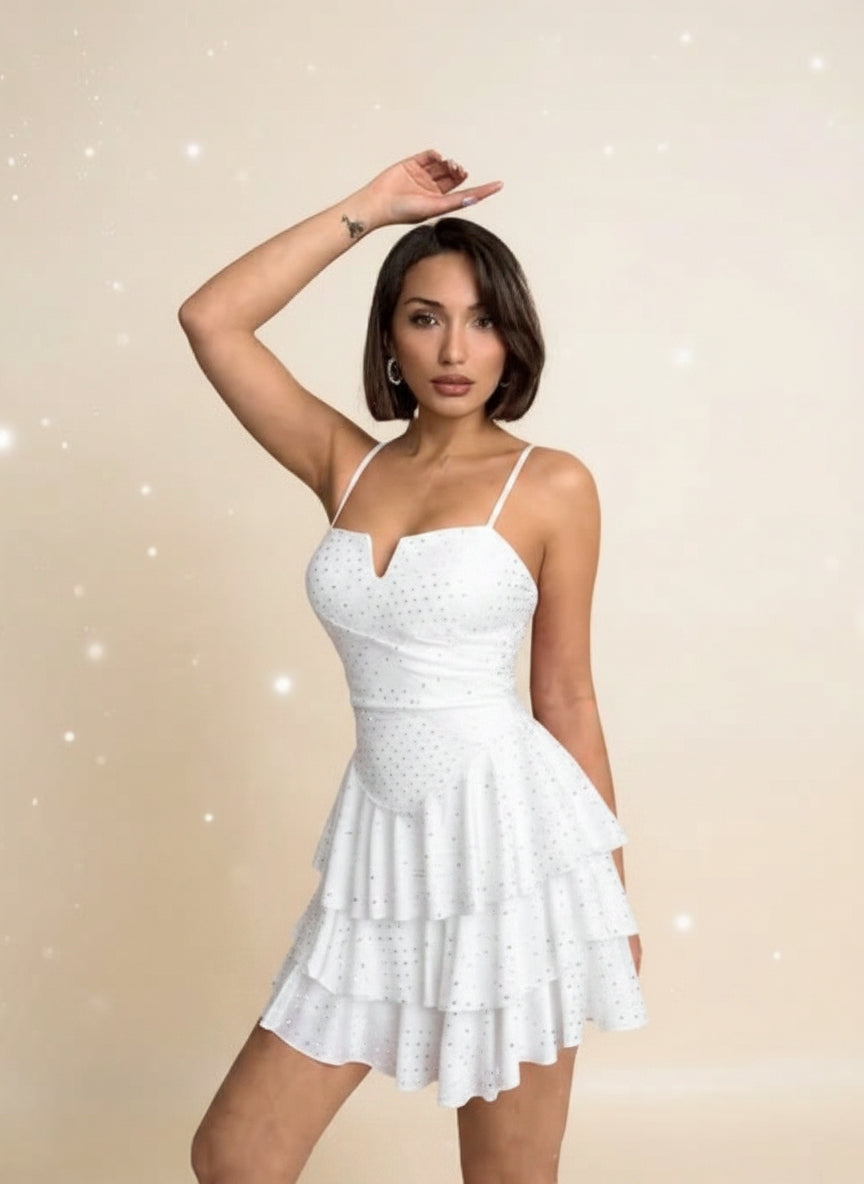 rochie mini aria alb2