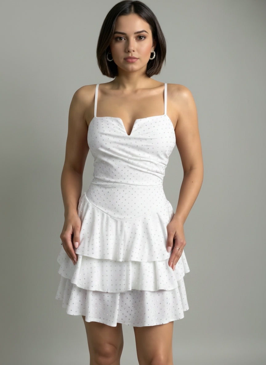 rochie mini aria alb3