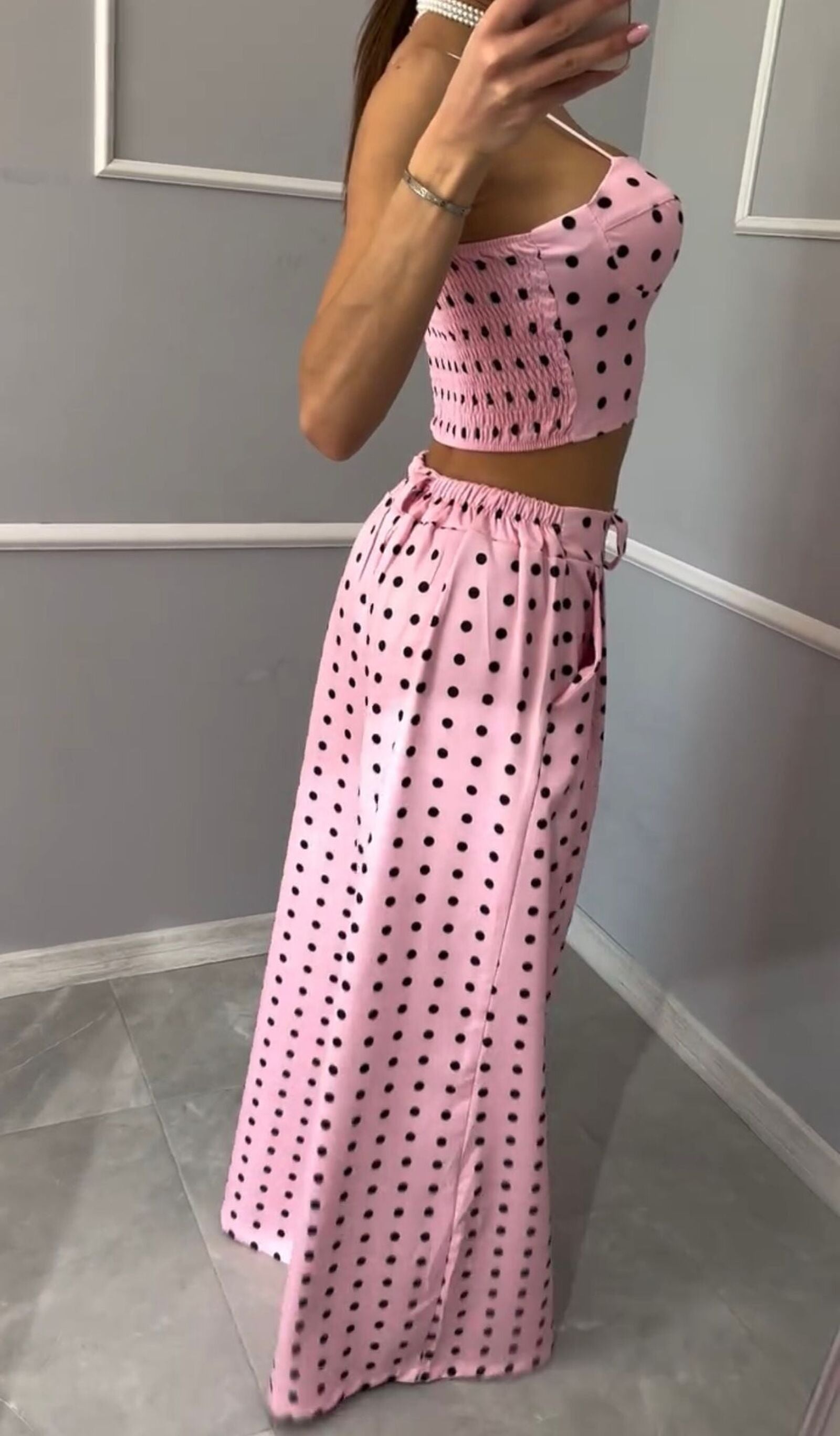 compleu buline polka glam roz2