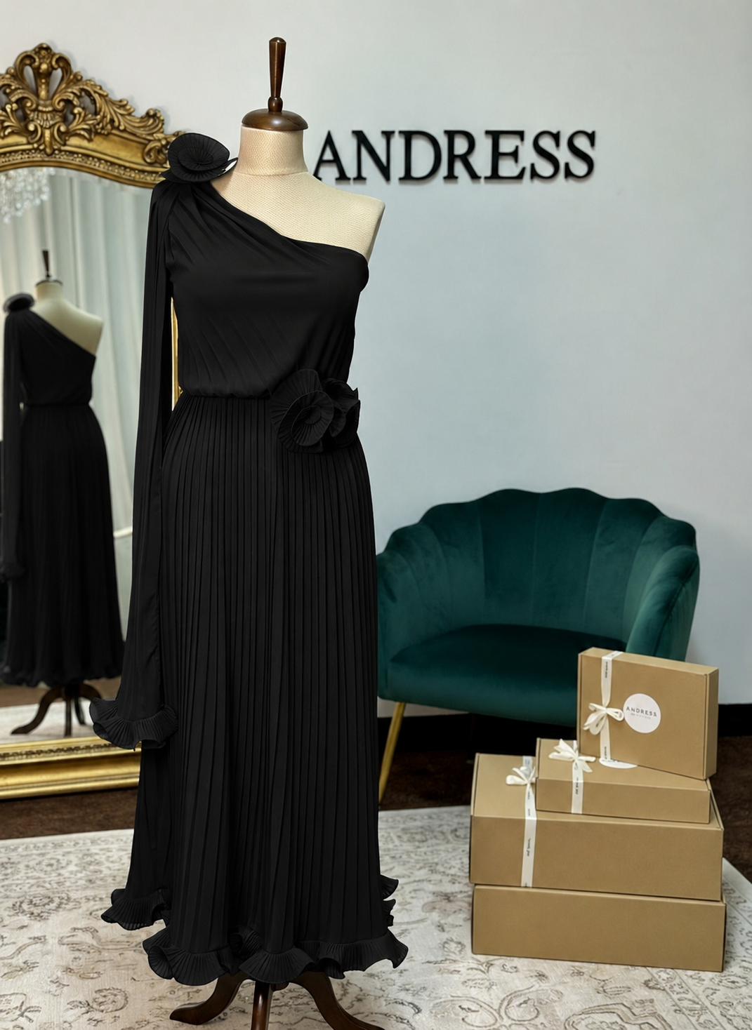 rochie maxi iarina negru