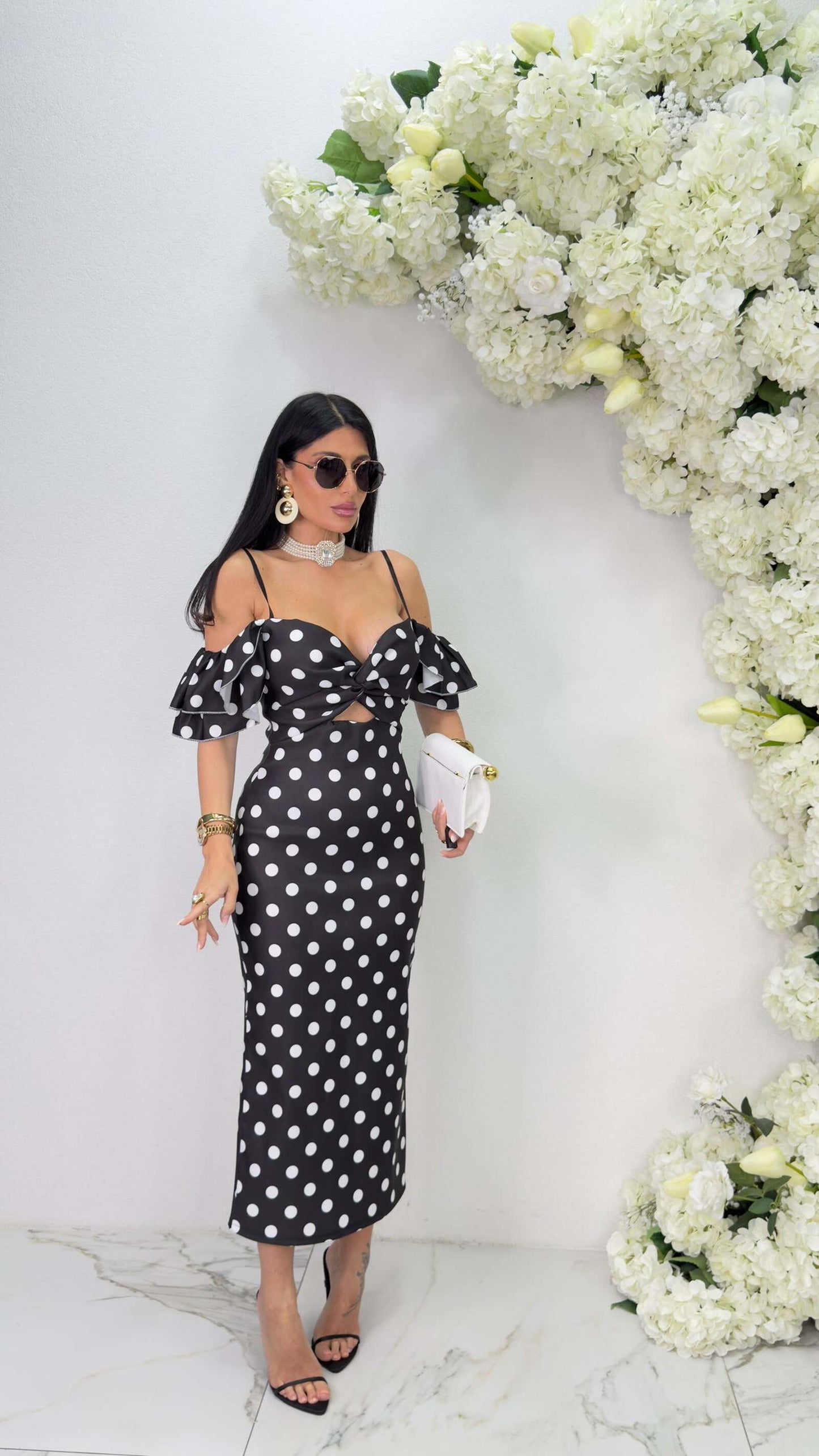 rochie midi elisabeta cu buline1