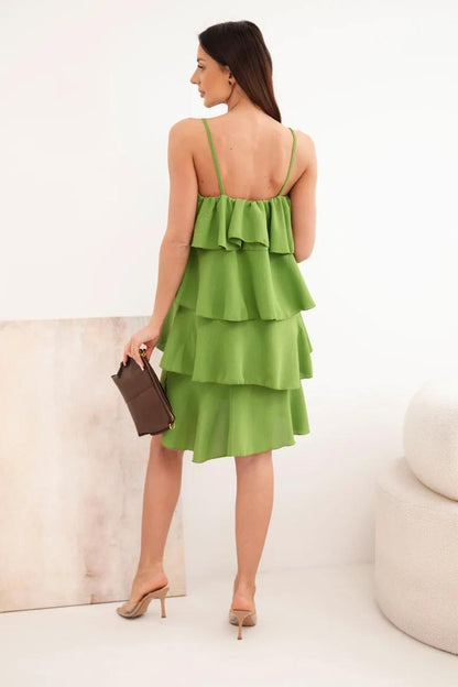 Rochie mini Lea, Verde - imagine 3