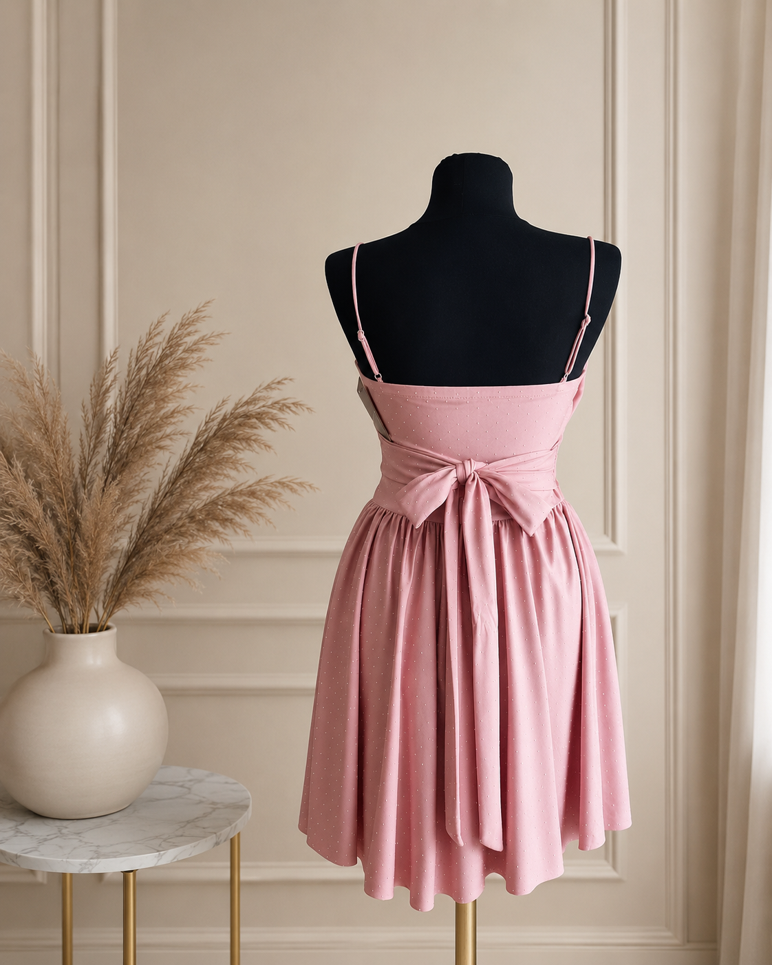 rochie mini iness roz pudra1