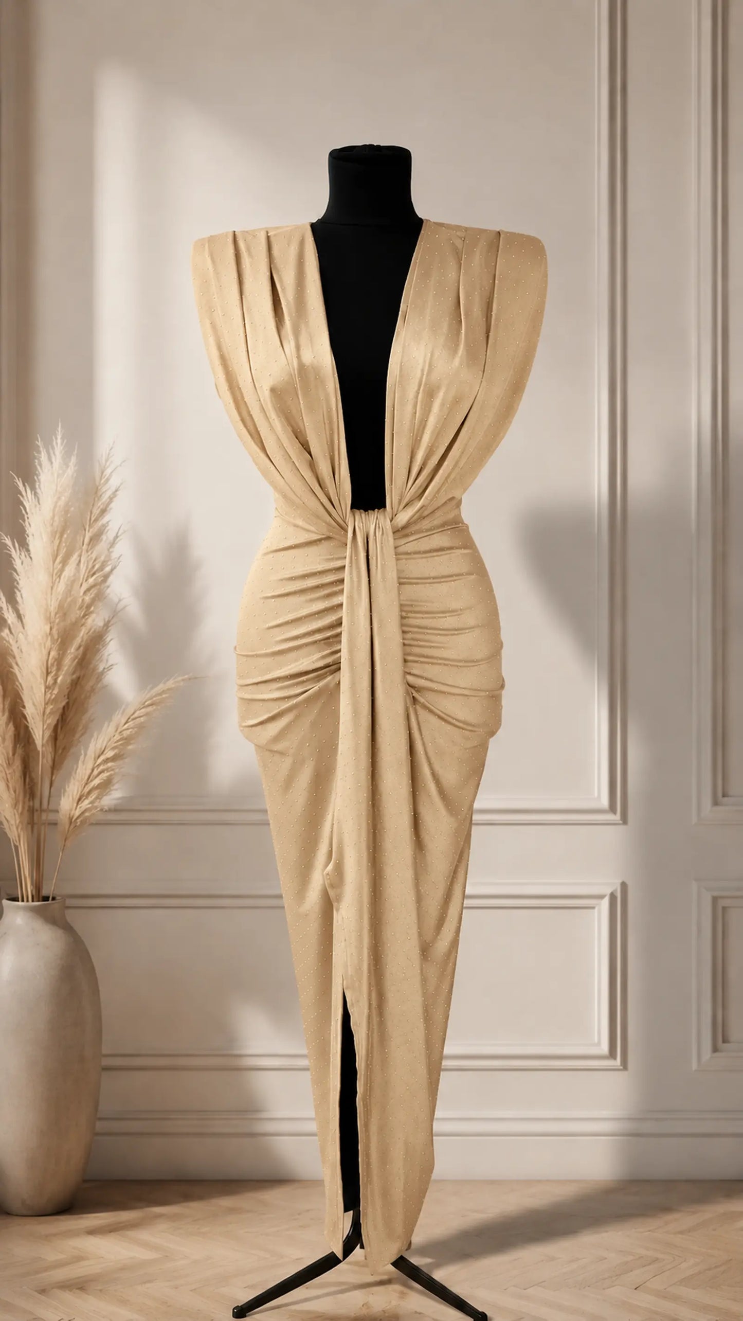 rochie midi eda auriu