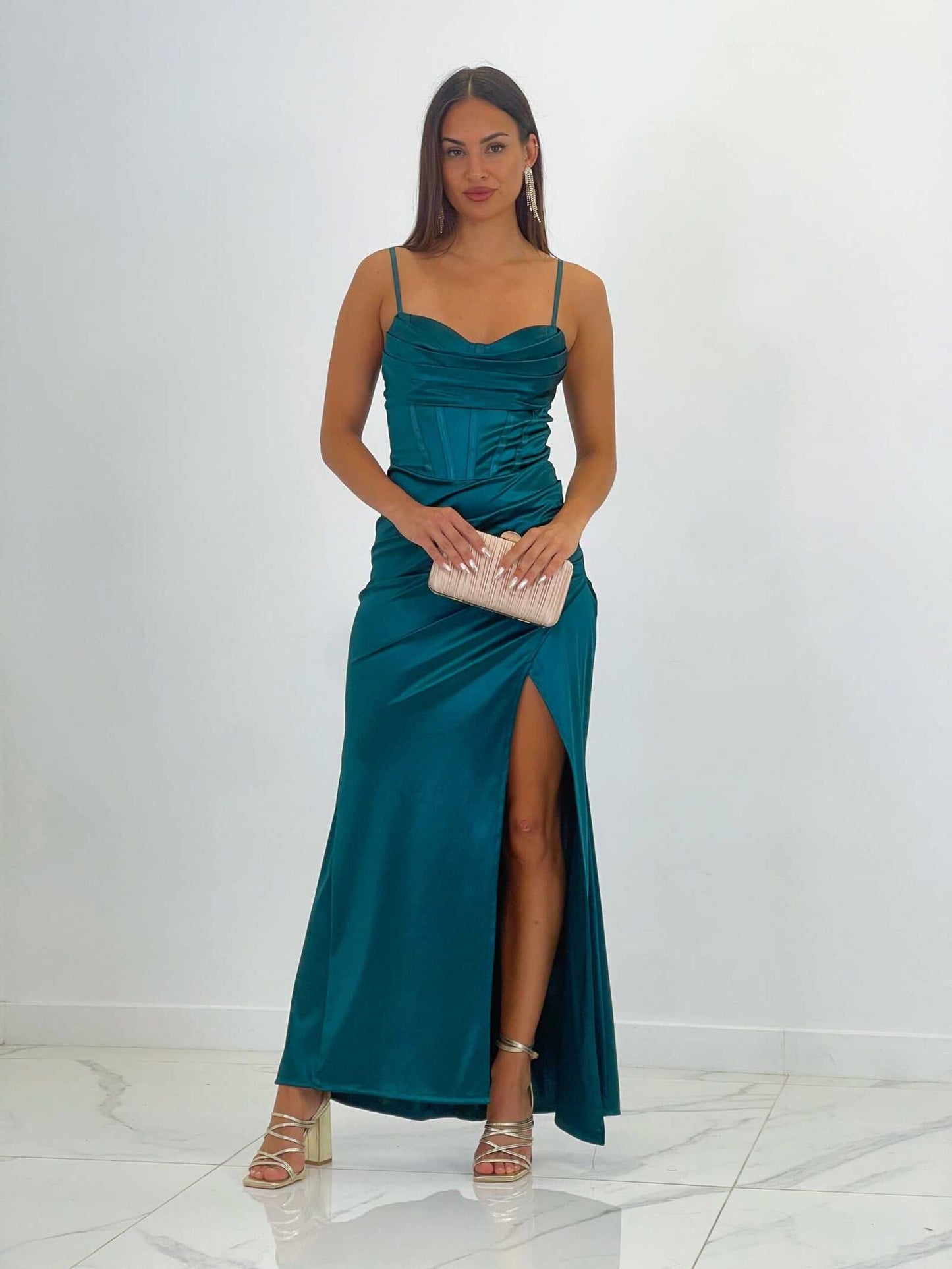 Rochie maxi Klara, Roz