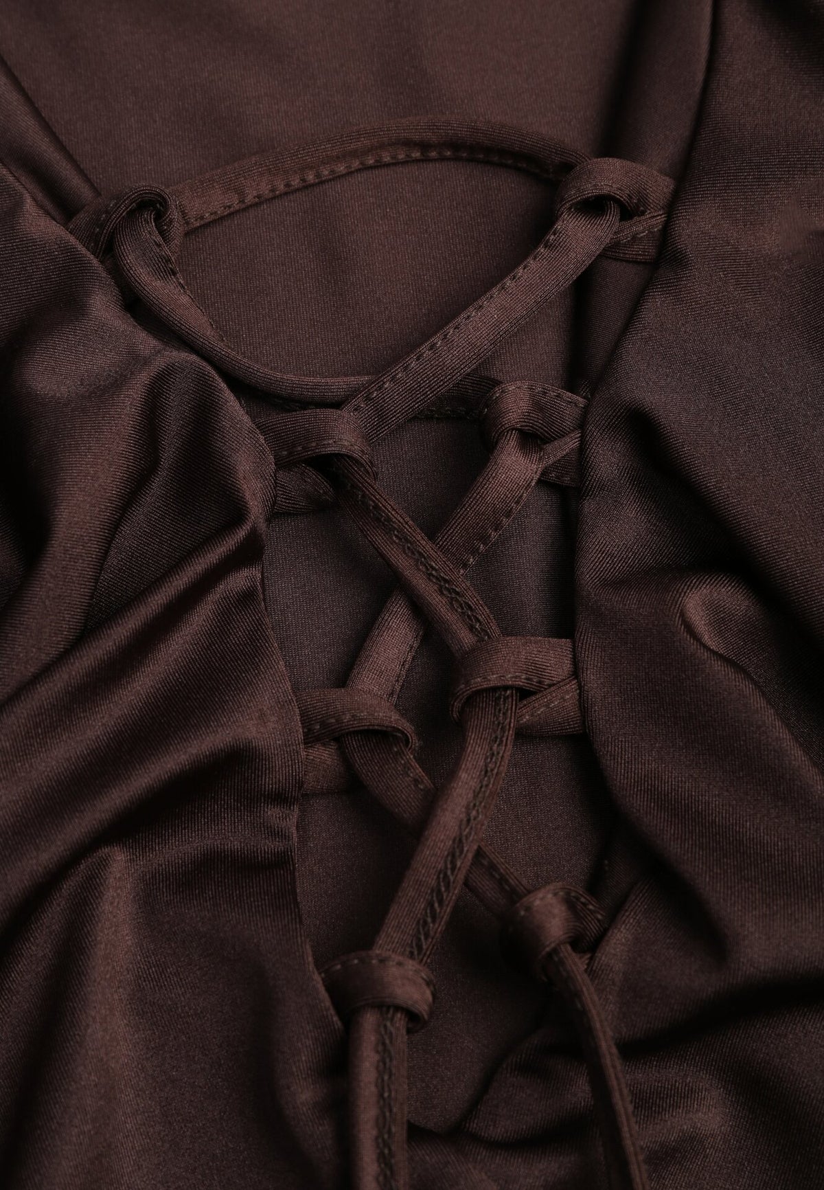 Rochie-salopetă mini Lizett maro