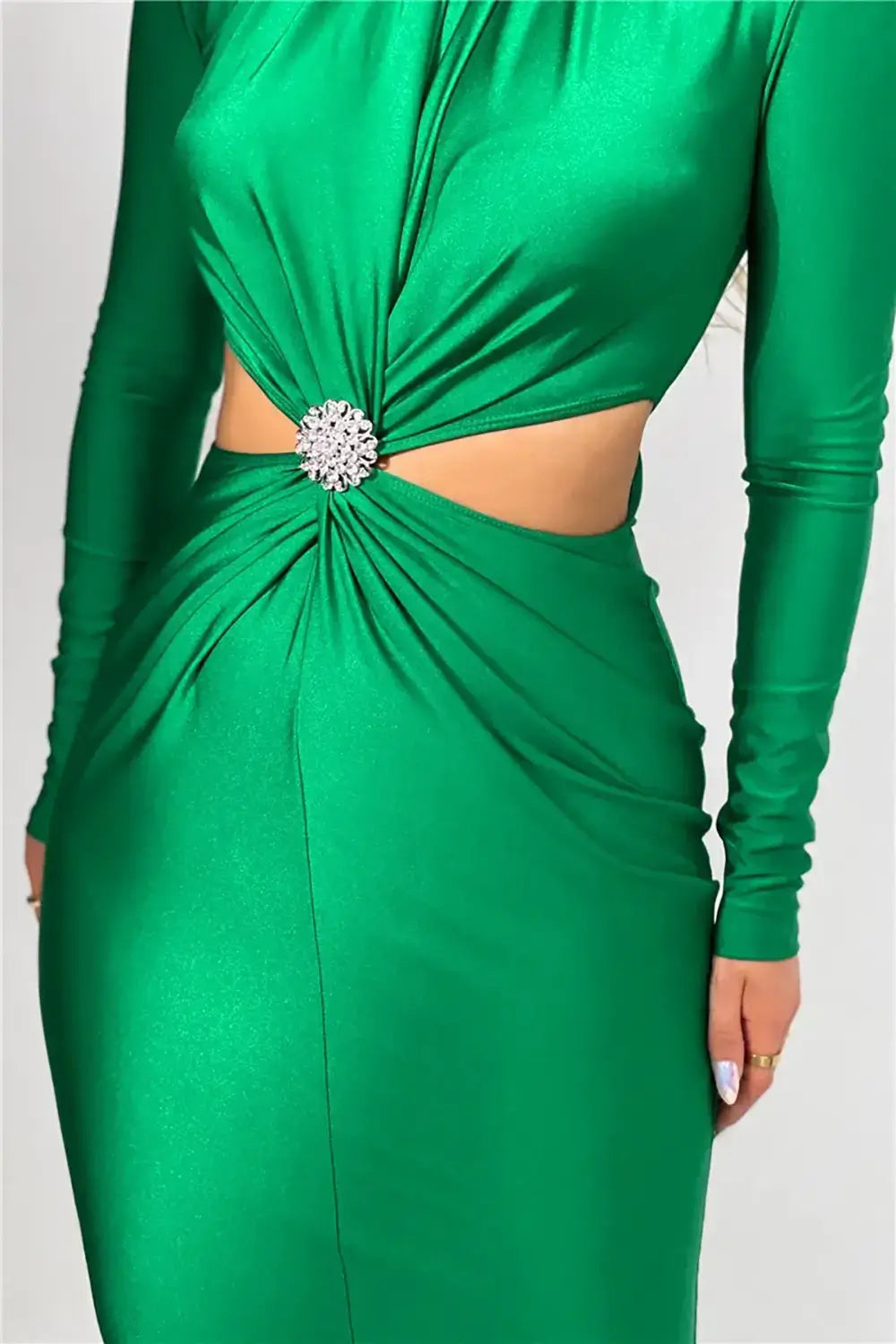 Rochie midi Ely, Verde
