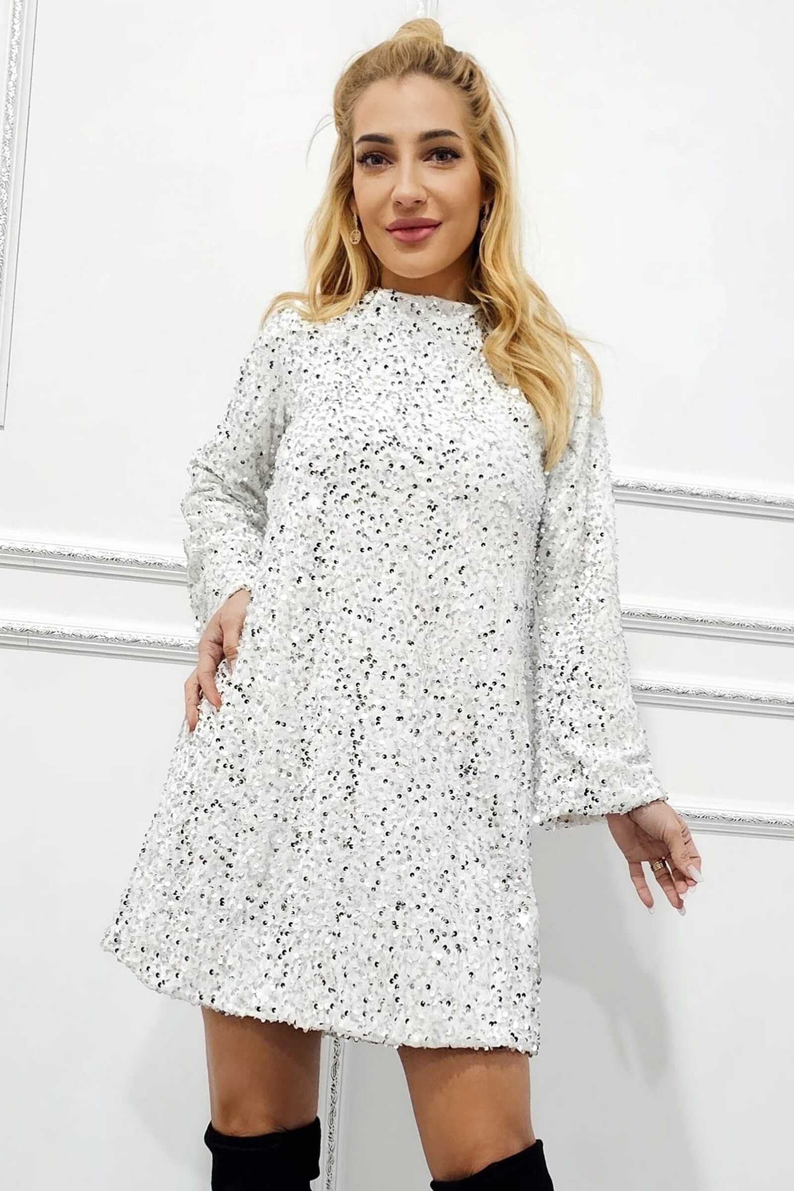 Rochie mini Blair, Alba