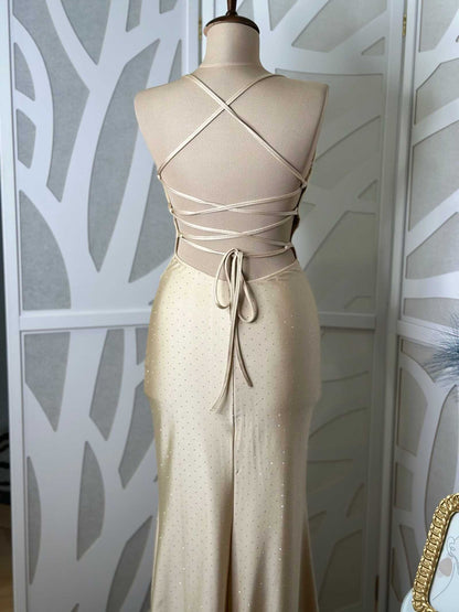 Rochie maxi Kim, Crem - imagine 4