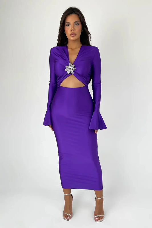 Rochie midi Nelly, Mov