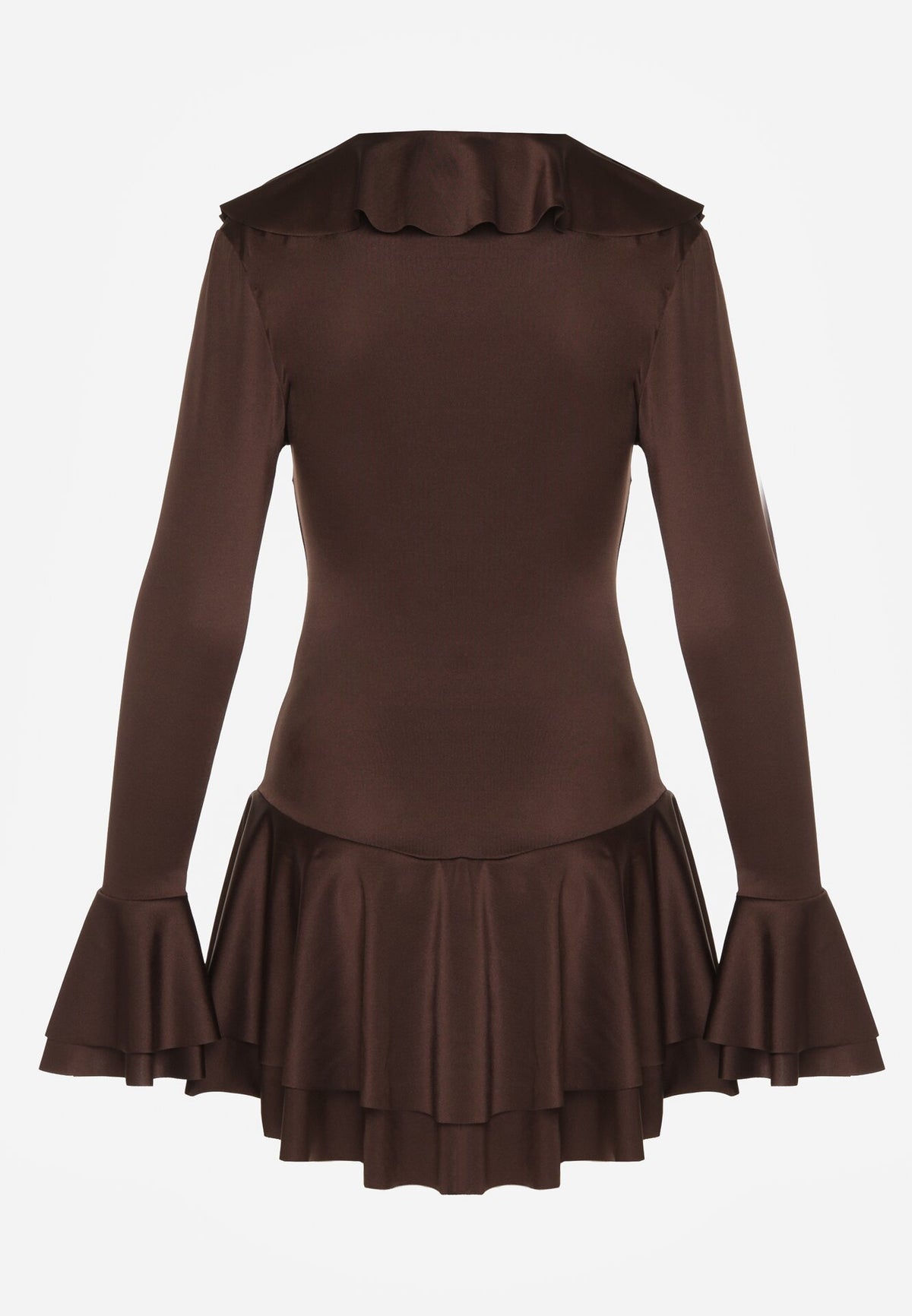 Rochie-salopetă mini Lizett maro