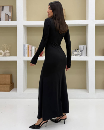 Rochie maxi Kendall, Negru - imagine 5