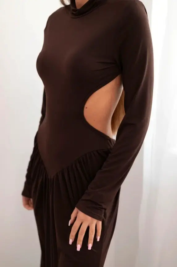 eng_pm_Womens-long-dress-with-viscose-turtleneck-and-open-back-brown-35579_4