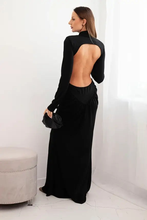 eng_pm_Womens-long-dress-with-viscose-turtleneck-and-open-back-black-35578_2