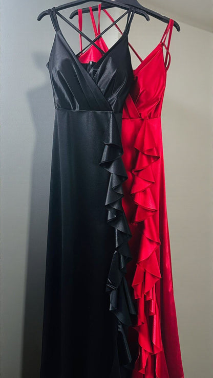 Rochie maxi Christine, Negru - imagine 2