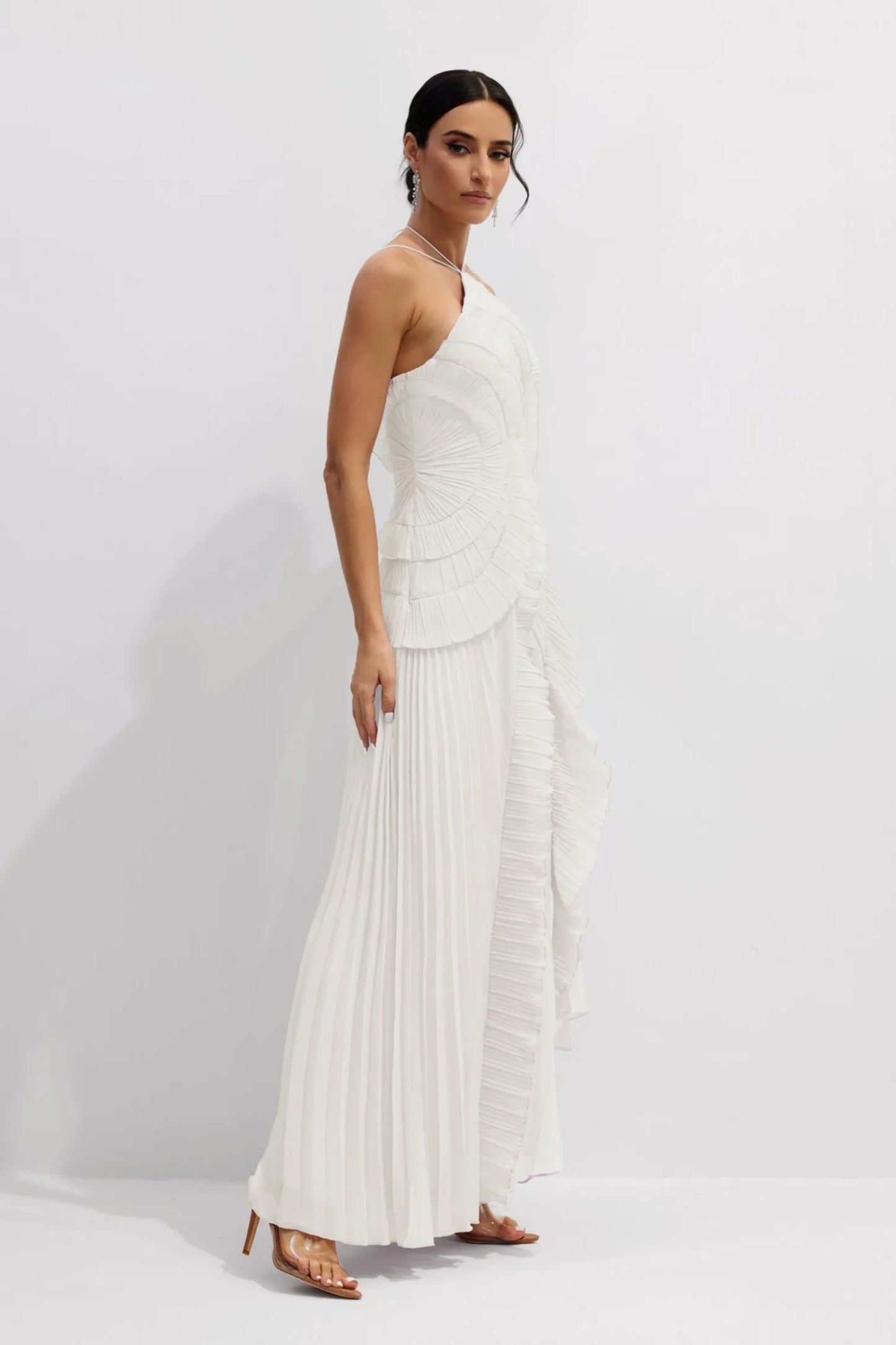 Rochie maxi Kylie, Alb