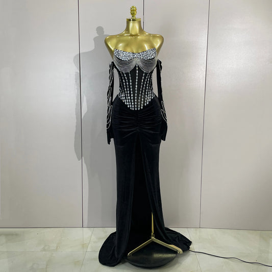 Rochie maxi Isadora, Negru