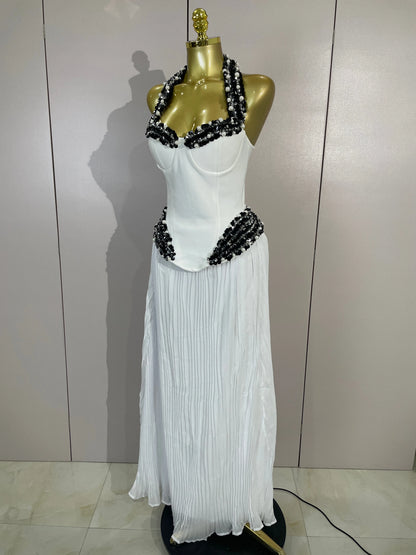 Rochie maxi Serafina, Alb
