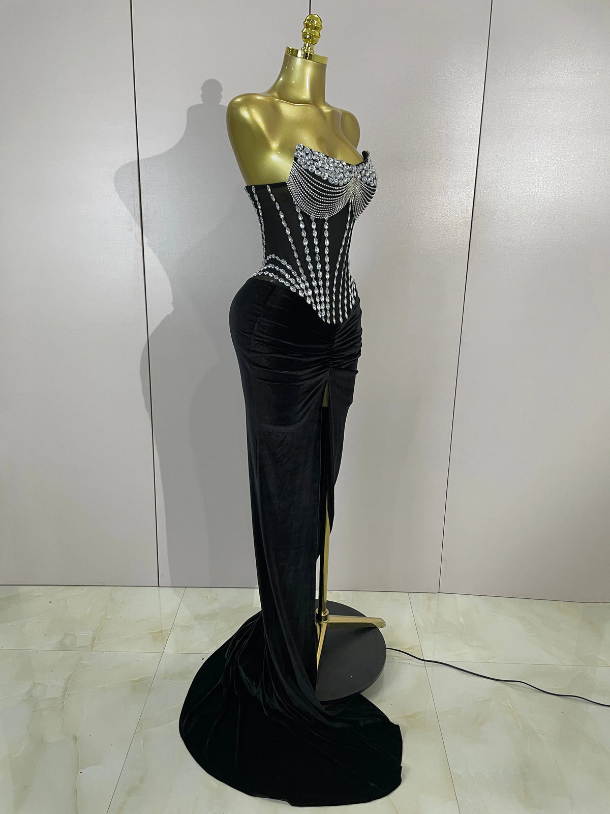 Rochie maxi Isadora, Negru
