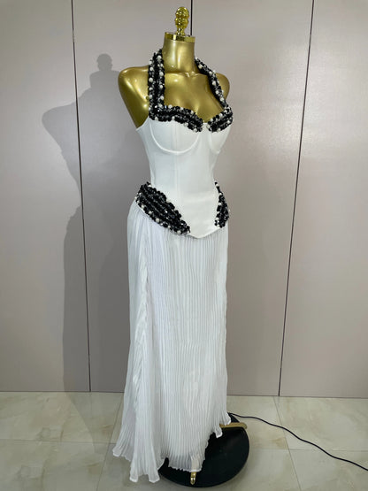Rochie maxi Serafina, Alb