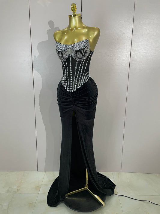Rochie maxi Isadora, Negru