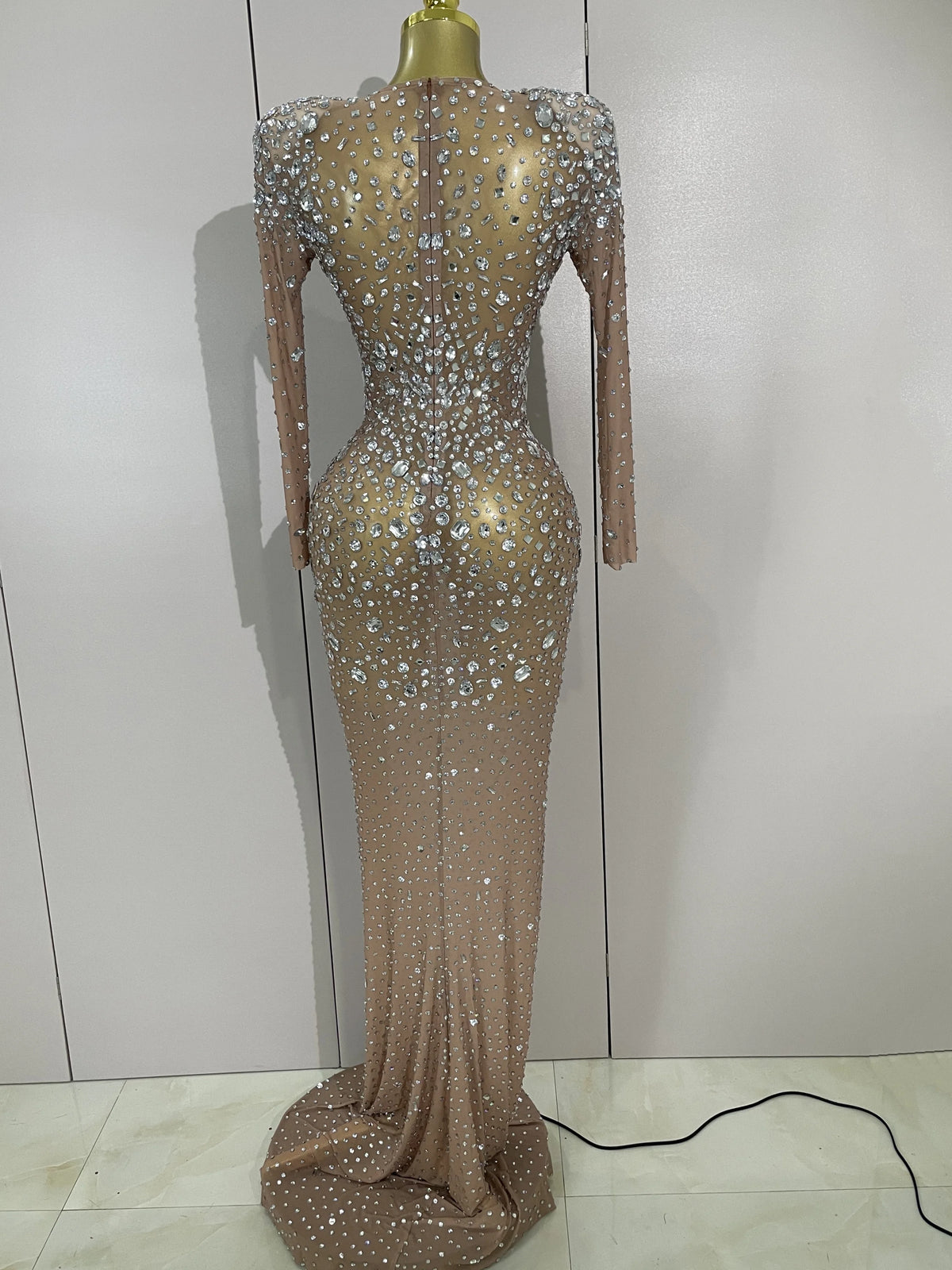 Rochie maxi Isadora, Argintiu