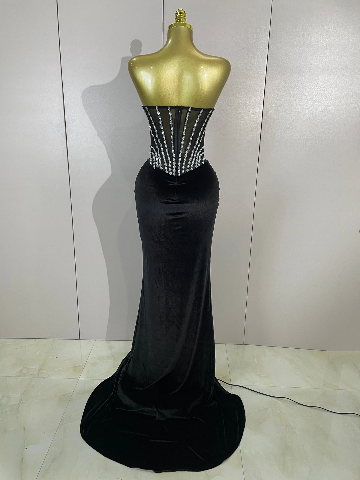 Rochie maxi Isadora, Negru