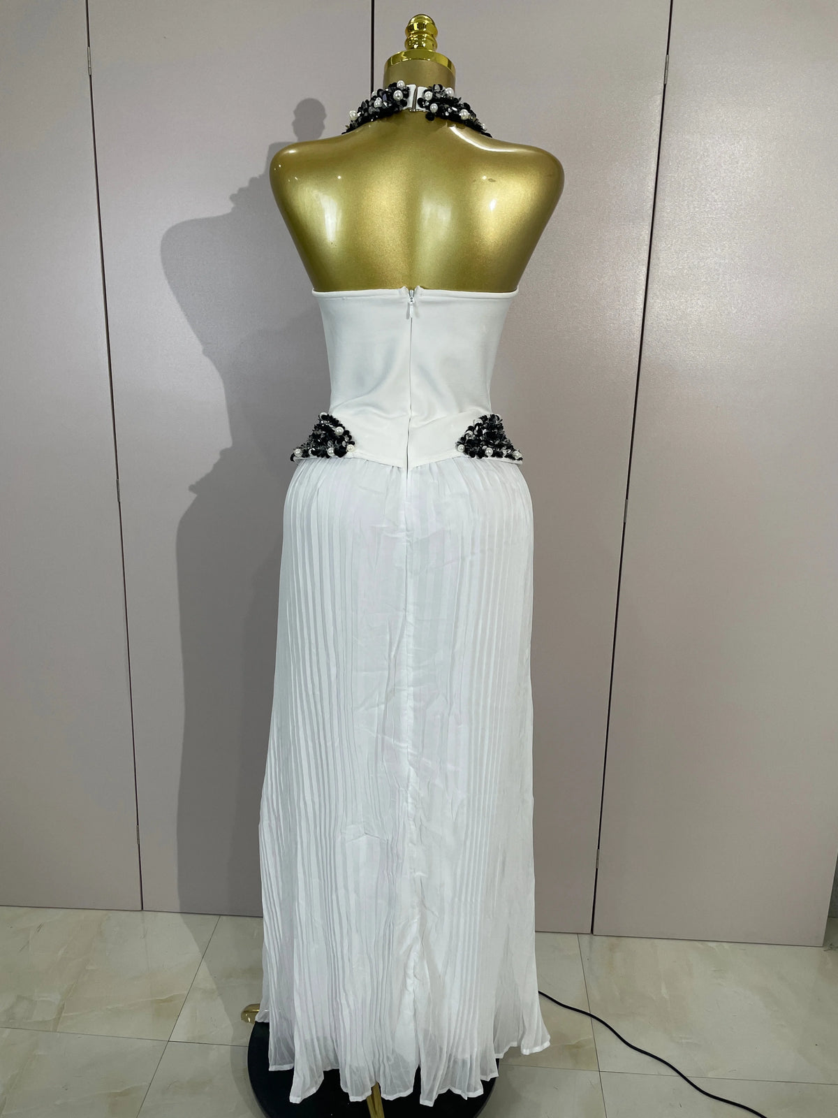 Rochie maxi Serafina, Alb