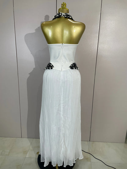 Rochie maxi Serafina, Alb