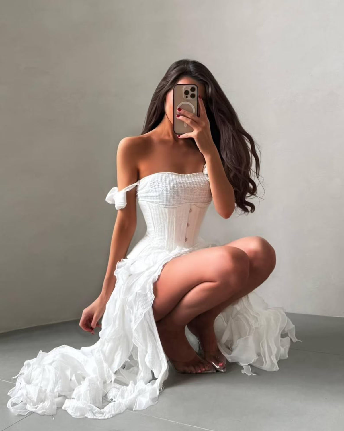 Rochie mini Lora, Alb - imagine 6