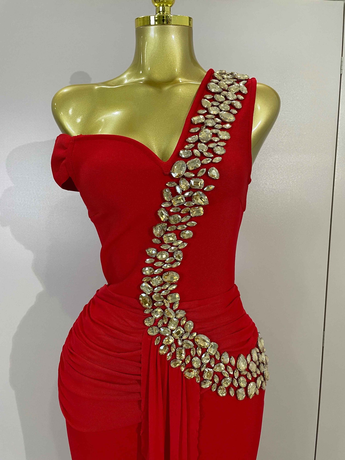 Rochie bandage maxi Valeria, Rosu