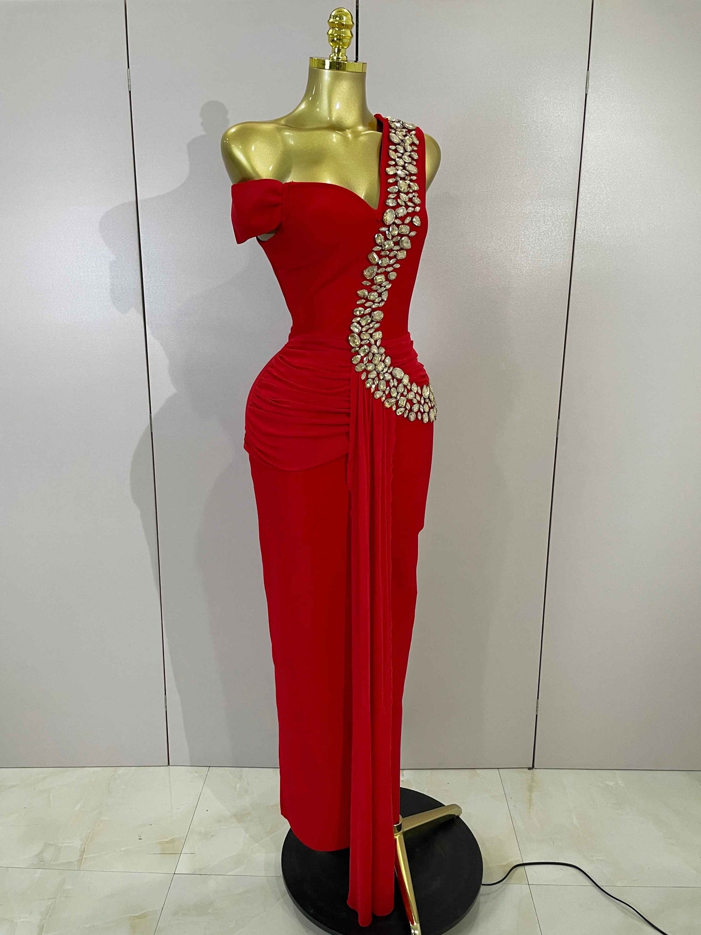 Rochie bandage maxi Valeria, Rosu