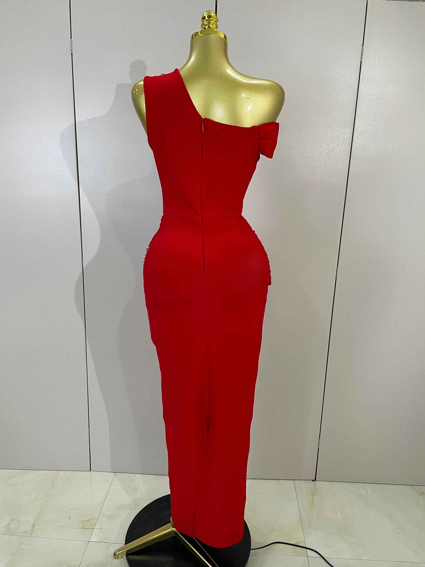 Rochie bandage maxi Valeria, Rosu