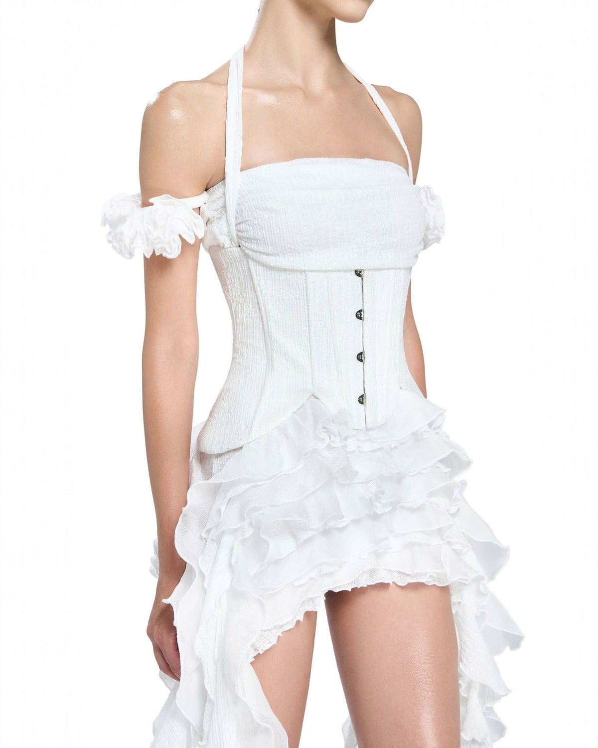 Rochie mini Lora, Alb - imagine 3