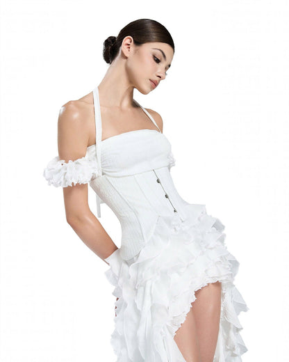 Rochie mini Lora, Alb - imagine 4
