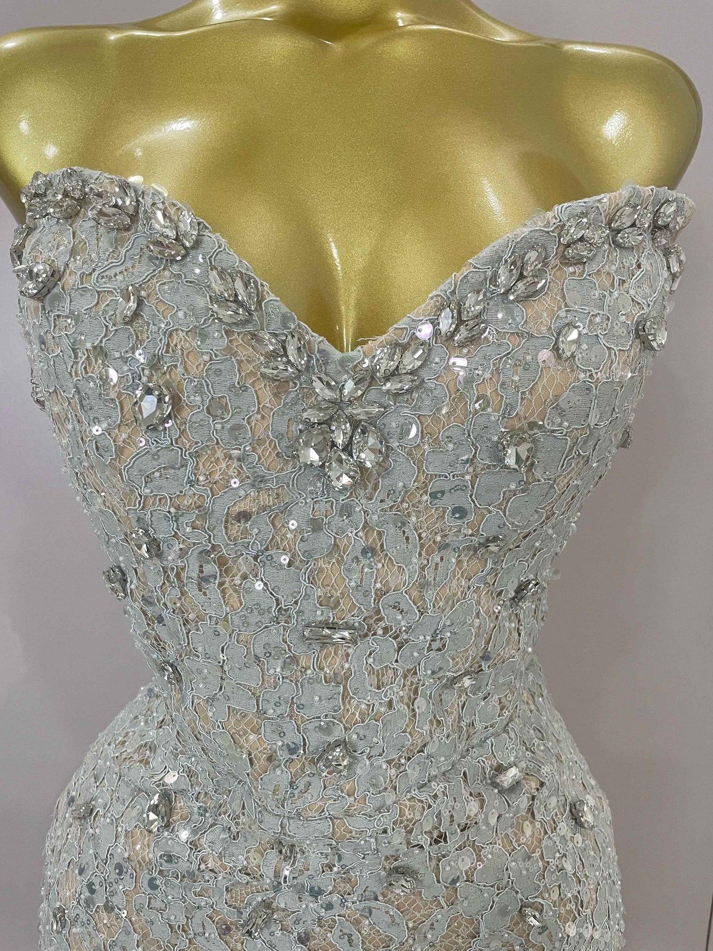 Rochie mini Selena, Argintiu