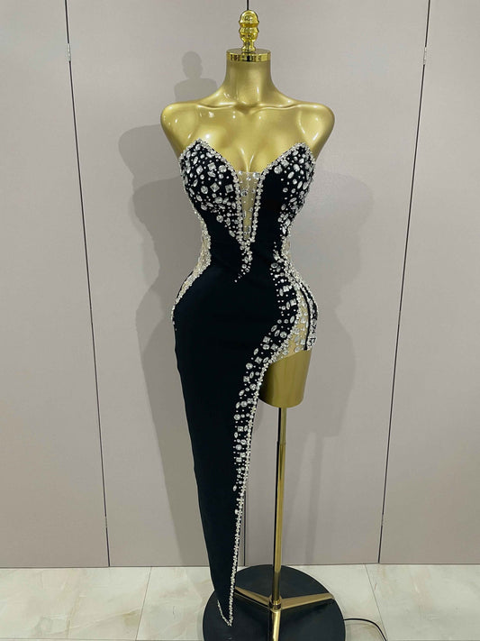 Rochie maxi Ariella, Negru