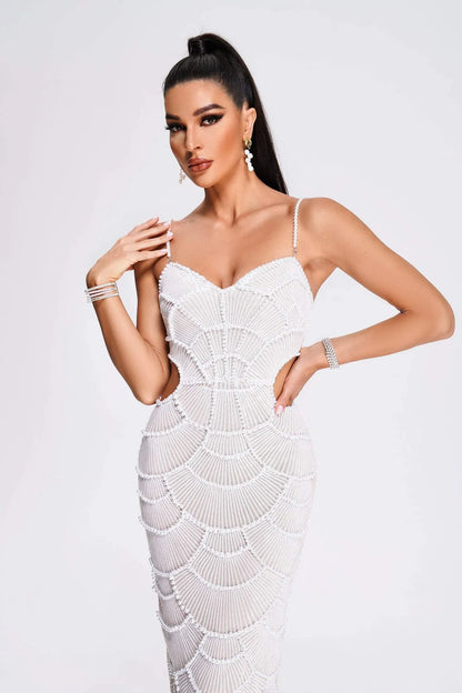 Rochie midi Grace, Bej - imagine 8