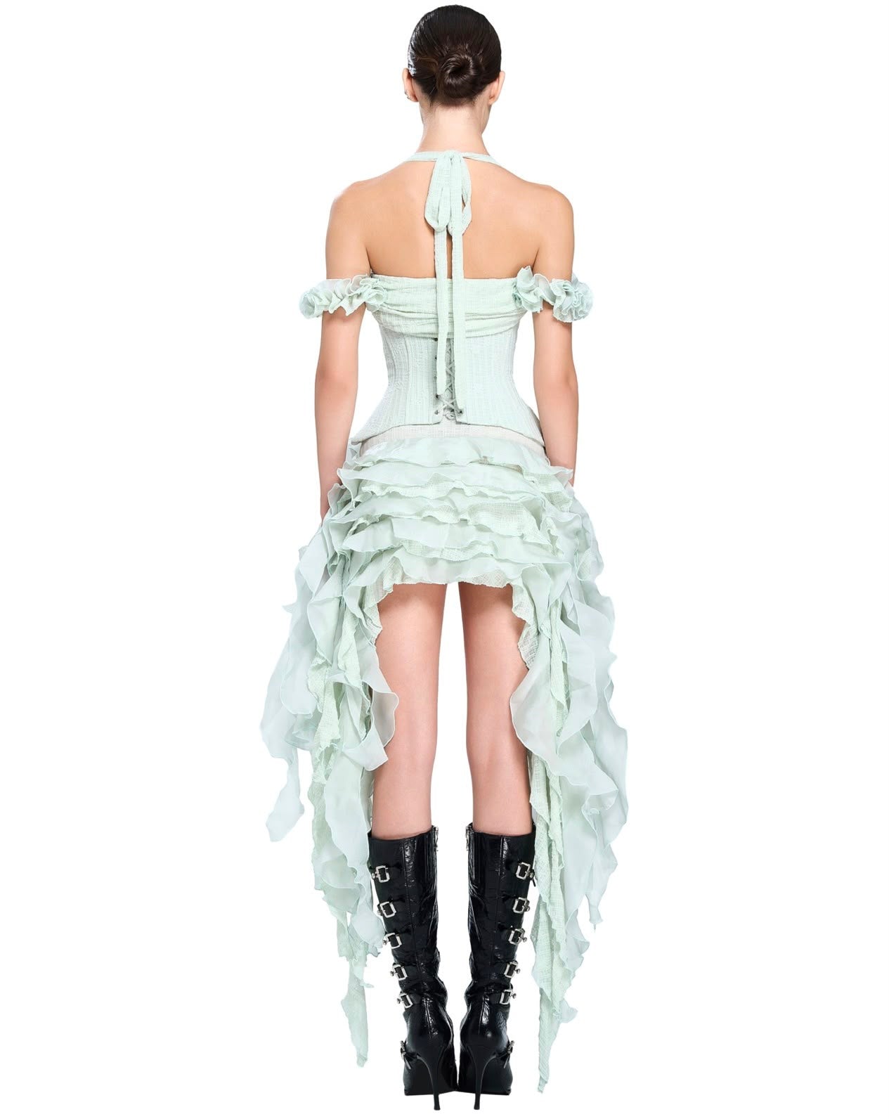 Rochie mini Lora, Verde menta